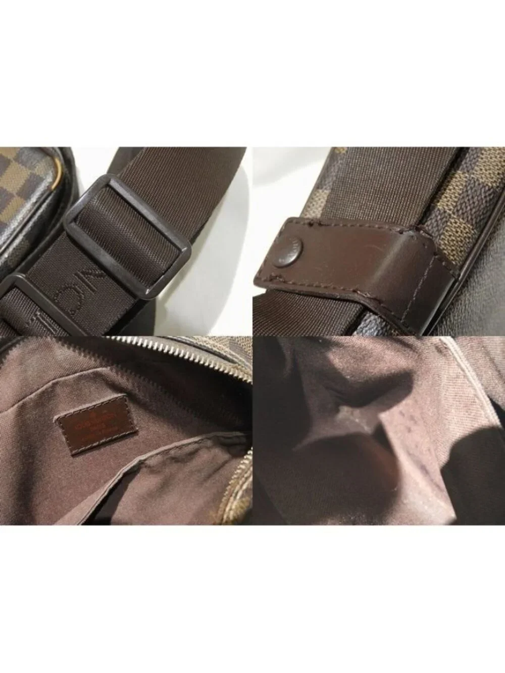 Louis Vuitton Olaf PM Shoulder Bag Damier Ebene Combined